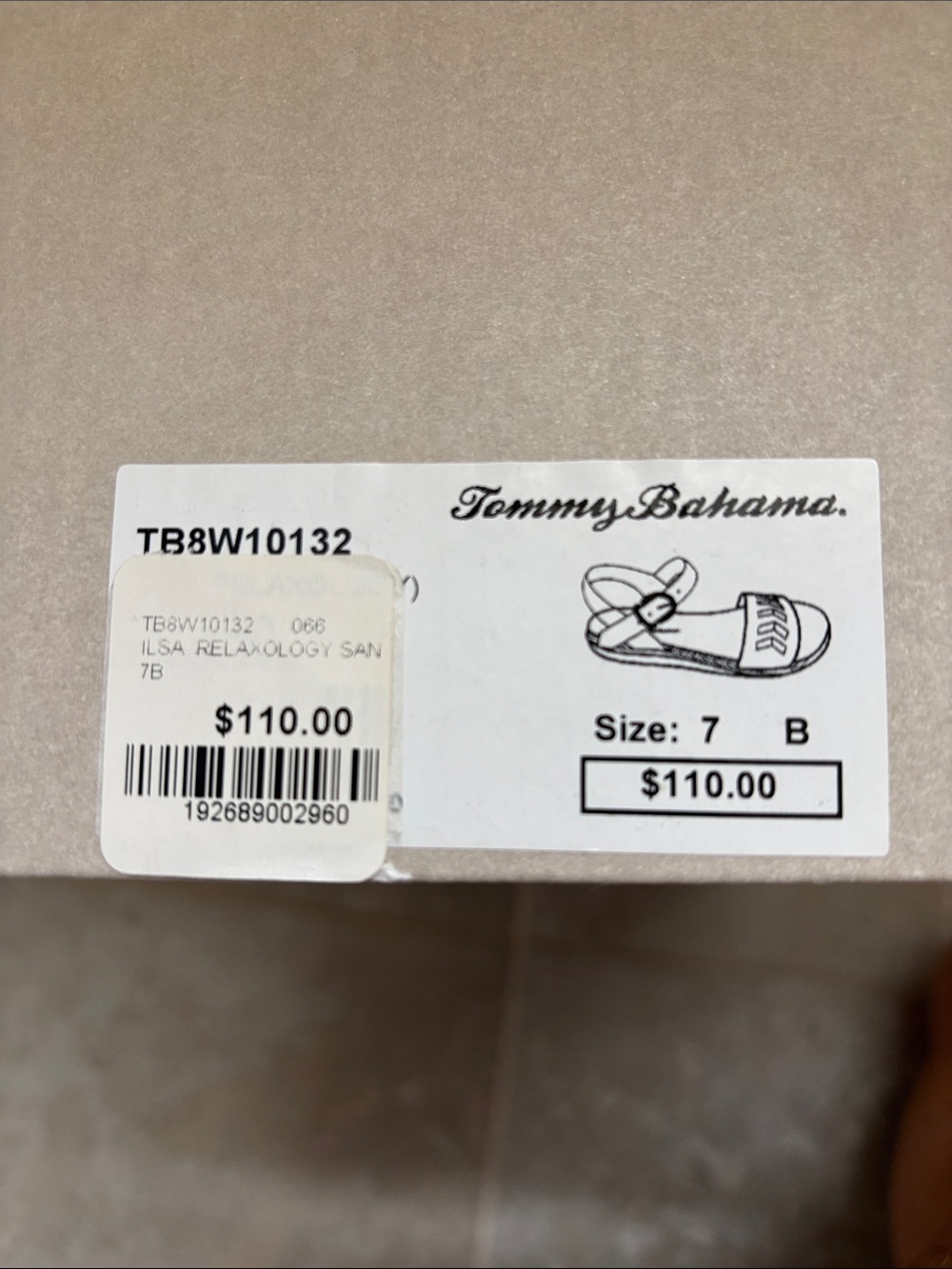 Tommy Bahama Women's Tan Leather Slingback Sandals - Casual Espadrille Style - Picture 5 of 6